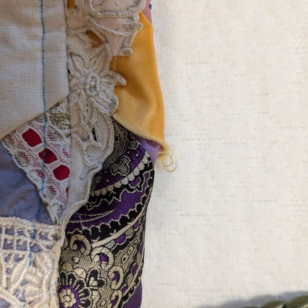 Renaissance Faire Multicolor Patchwork Purse - image 6